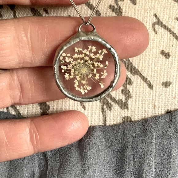 NWT Silver necklace with handmade pendant. OS - Picture 6 of 9